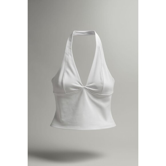 Free People Tops - Intimately Free People Still Here White Halter Top Women's Size Medium Boho Chic